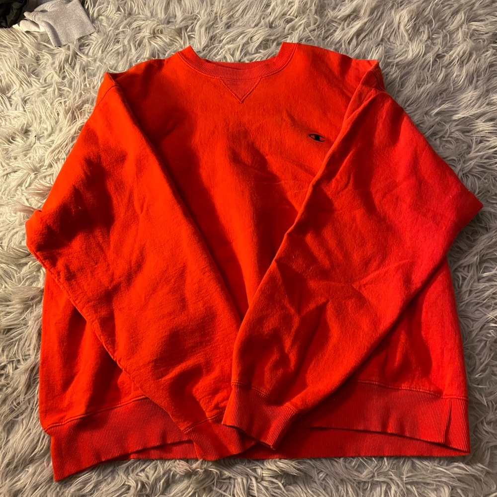 red champion sweater